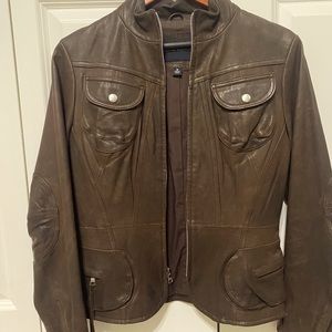 Banana Republic Brown Leather Jacket
